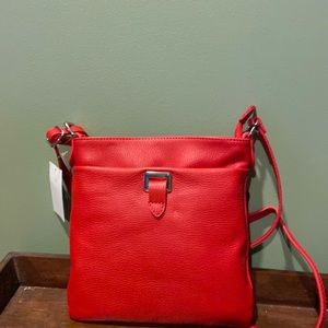 Massimo Castelli Bags Massimo Castelli Red Leather Crossbody - Main Image
